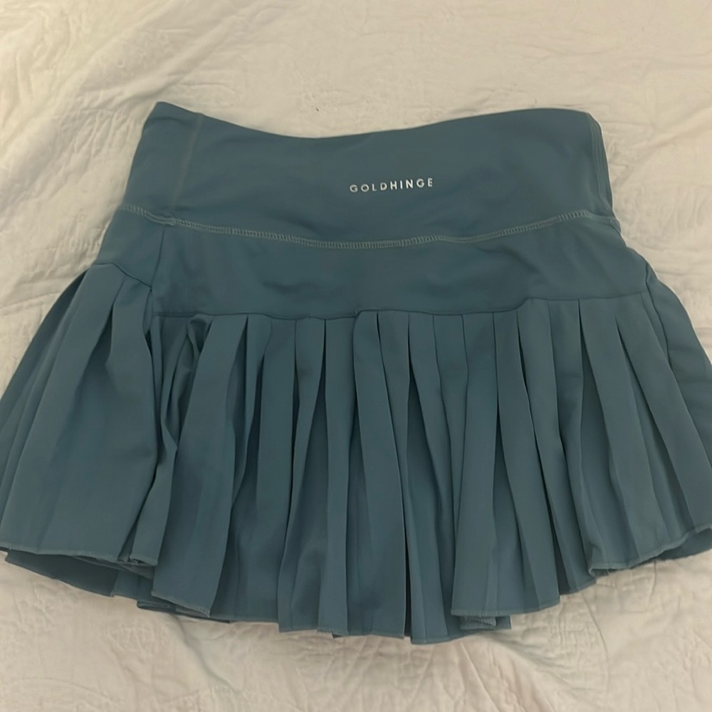 Blueish greenish small goldhing skirt - Picture 1 of 2